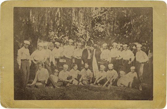 1866 Washington Nationals Brooklyn Excelsiors Cabinet